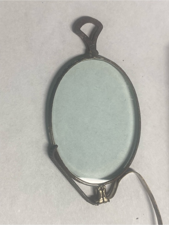 Antique 1920’s  Prince Nez Nose Pinch reading glasses and case main image 8